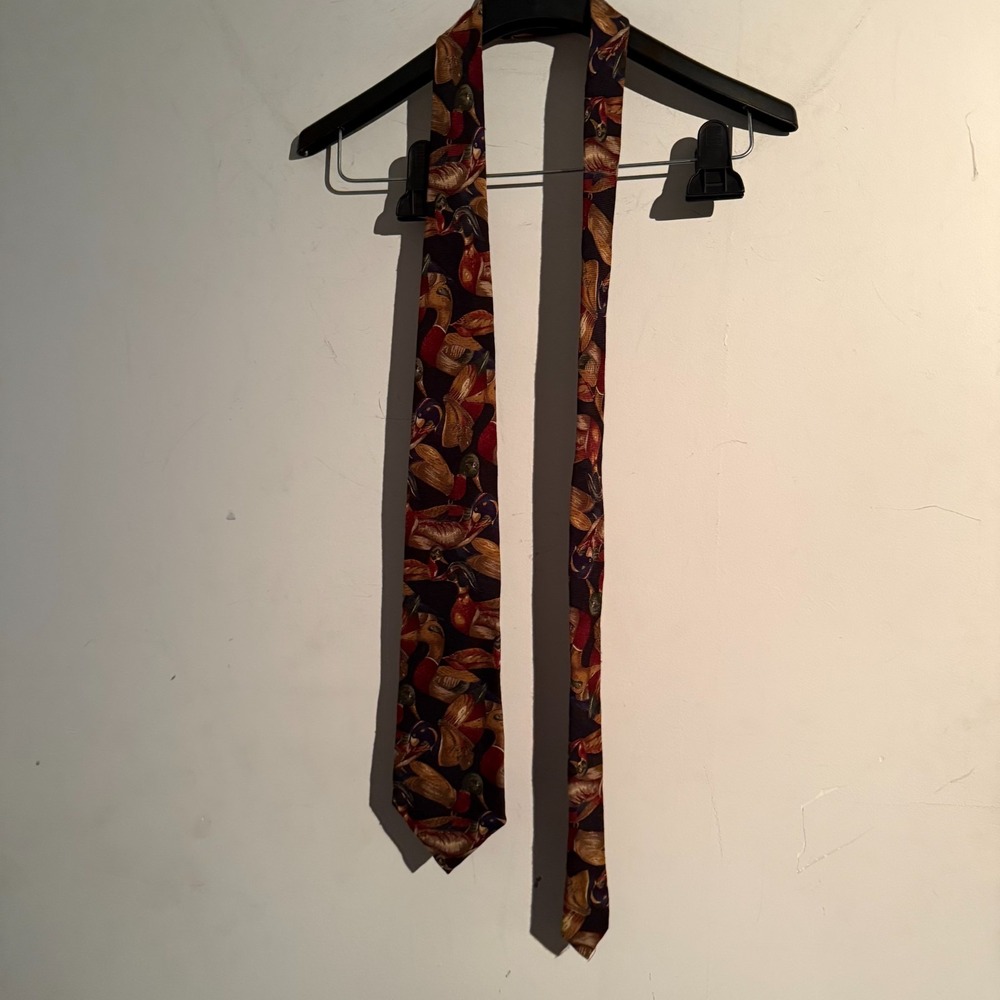 Robert Talbott Duck Theme‎ Tie H. Stockton Atlanta Hand Sewn Silk Wool